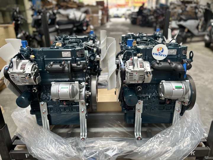 SWALFY MACHINERY CO., LIMITED oznamuje dodávku štyroch motorov KUBOTA D902